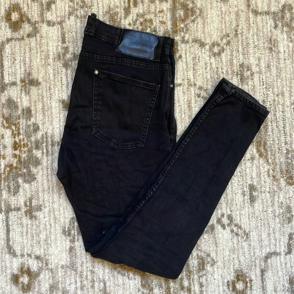 ZARA male black denim jeans in size 32